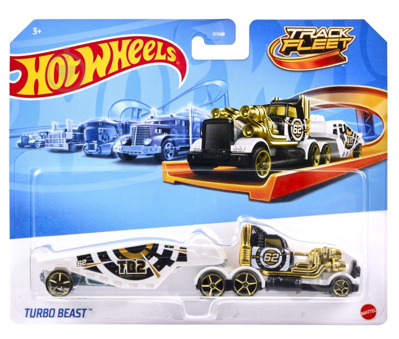 Машинка инерционная Hot Wheels Грузовик-трейлер (в асс.) BFM60 - фото 10