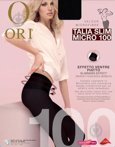 Колготки ORI Talia Slim Micro 100 den 3 nero - фото 1