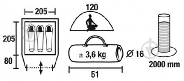 Намет туристичний Time Eco Travel-3 - фото 7