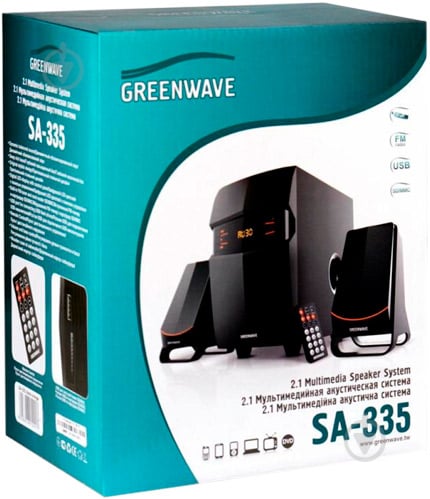 Акустическая система Greenwave SA-335 2.1 black/orange - фото 6