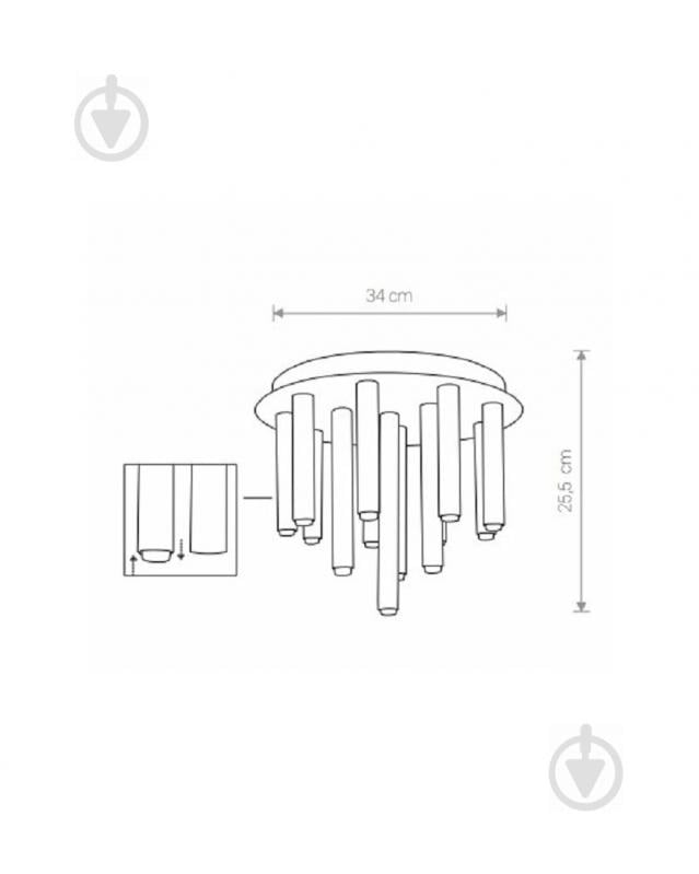 Люстра потолочная Nowodvorski Stalactite 13x10 Вт G9 черный/золото 9054 - фото 2