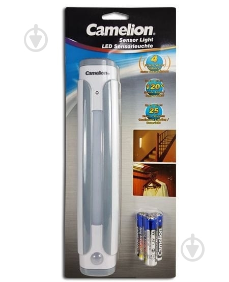 Ліхтар Camelion SL7018-3R6PTB LED Sensor Light 3хR6 BP1 - фото 1 Ліхтар Camelion SL7018-3R6PTB LED Sensor Light 3хR6 BP1 - фото 1
