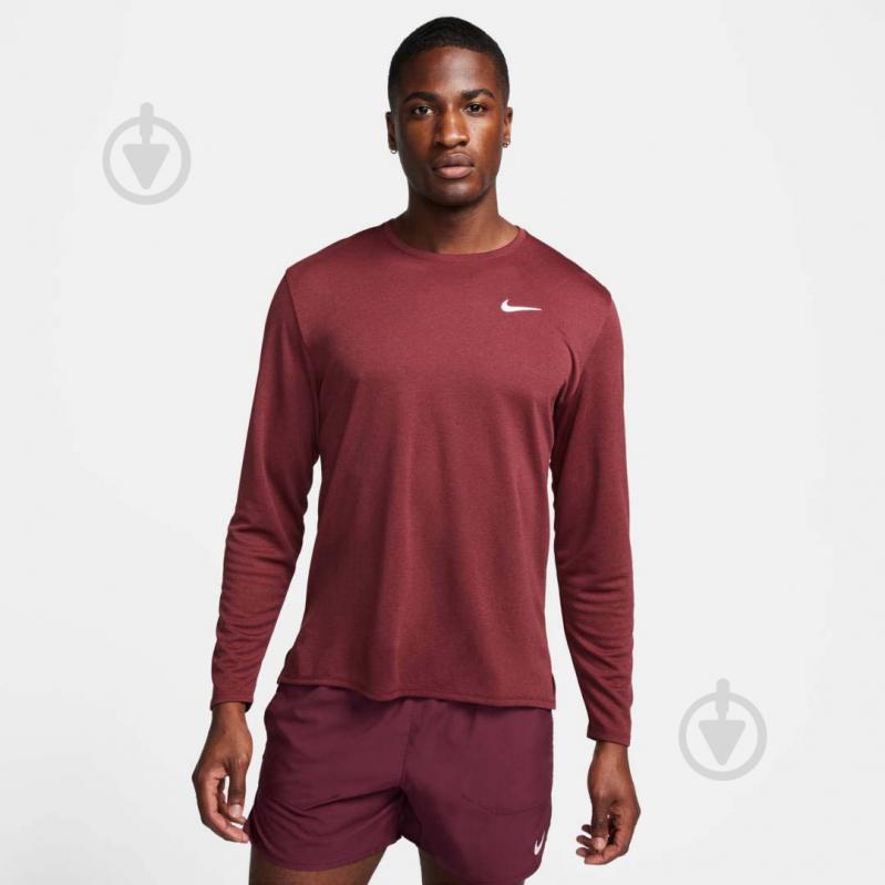 Футболка Nike M NK DF UV MILER TOP LS FB7070-681 р.XL красный - фото 1