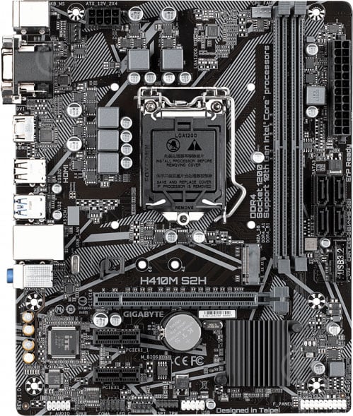 Материнська плата Gigabyte H410M S2H (Socket 1200, Intel H410, mirco ATX) - фото 2