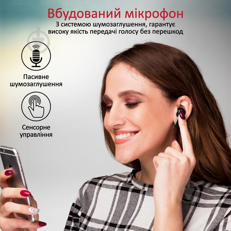 Наушники Promate Charisma-2 Bluetooth 5 black (charisma-2.black) - фото 5 Наушники Promate Charisma-2 Bluetooth 5 black (charisma-2.black) - фото 5