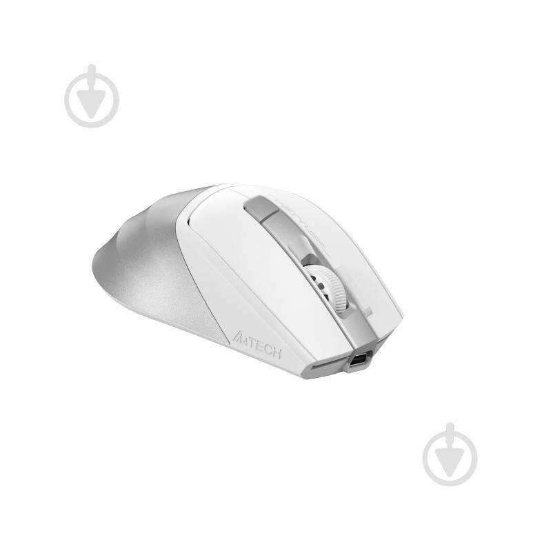 Мышка A4Tech бесшумная, BT+RF (Combo), 2000DPI silver/white (FB45CS Air) - фото 3