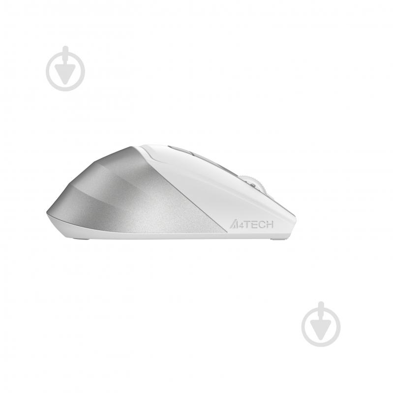 Мышка A4Tech бесшумная, BT+RF (Combo), 2000DPI silver/white (FB45CS Air) - фото 4