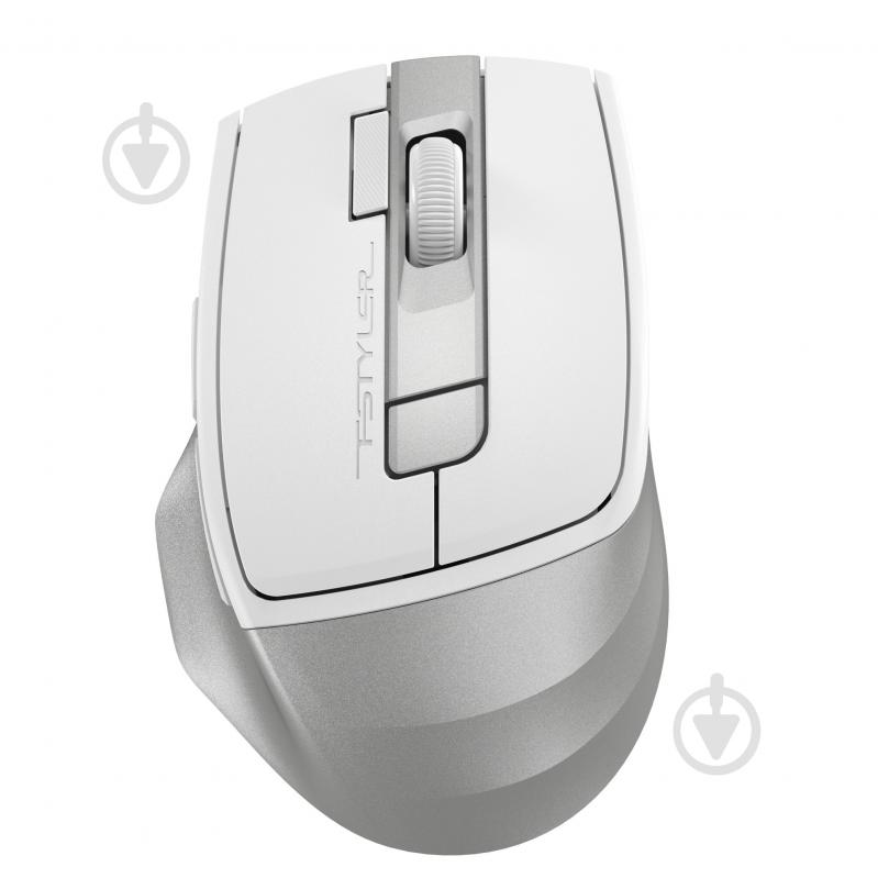 Мышка A4Tech бесшумная, BT+RF (Combo), 2000DPI silver/white (FB45CS Air) - фото 1