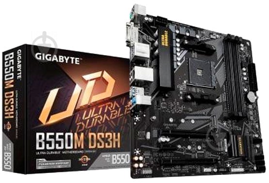 Материнська плата Gigabyte B550M DS3H (Socket AM4, AMD B550, mirco ATX) - фото 1