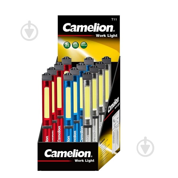 Ліхтар Camelion T11-D12 COB LED Inspection Light 12pcs Display - фото 1