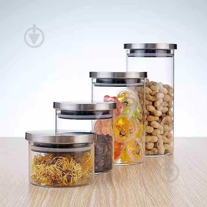 Банка для сыпучих Flamberg Simple 350 мл 10,5x8,1 см - фото 6