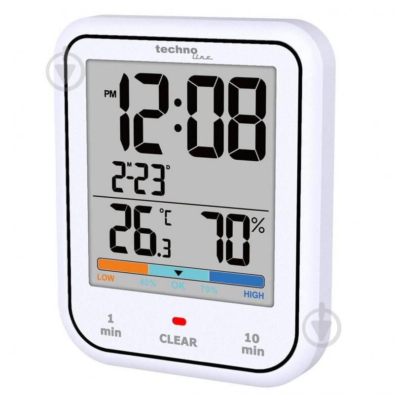 Термогигрометр Technoline WT380 White - фото 1 Термогигрометр Technoline WT380 White - фото 1