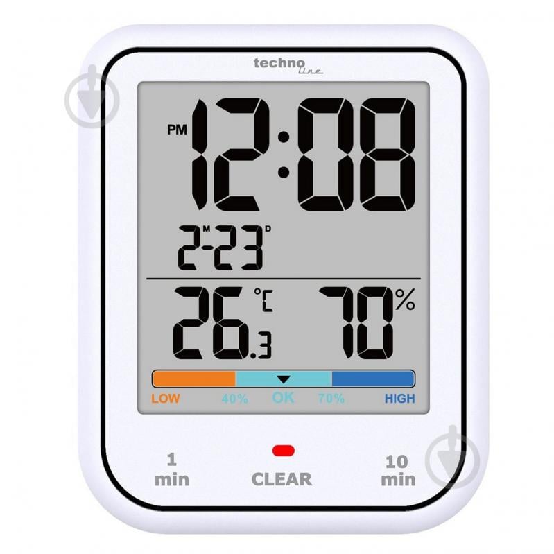 Термогигрометр Technoline WT380 White - фото 2 Термогигрометр Technoline WT380 White - фото 2