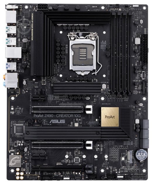 Материнская плата Asus PROART Z490-CREATOR 10G (Socket 1200, Intel Z490, ATX) - фото 1