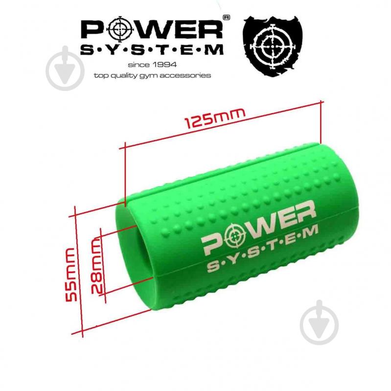 Расширитель для грифа зеленый Power System 12 см 4057GN-0 - фото 4 Расширитель для грифа зеленый Power System 12 см 4057GN-0 - фото 4