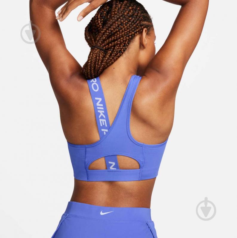 Бра Nike W NP DF SWSH ASYMMETRIC BRA DM0570-413 р.XL голубой - фото 3