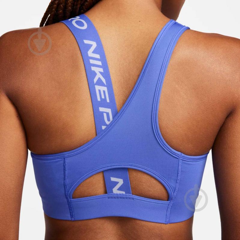 Бра Nike W NP DF SWSH ASYMMETRIC BRA DM0570-413 р.XL голубой - фото 5