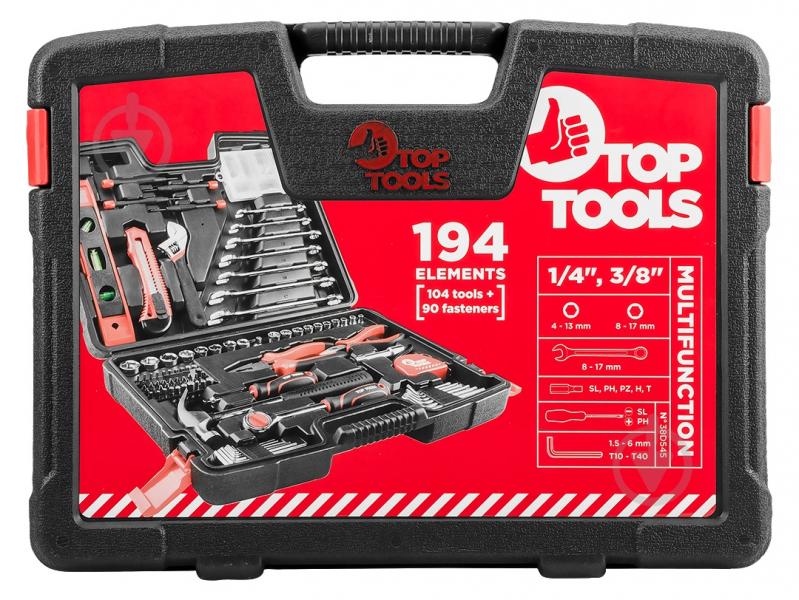 Набор ручного инструмента Top Tools 194 шт. 38D545 - фото 12 Набор ручного инструмента Top Tools 194 шт. 38D545 - фото 12