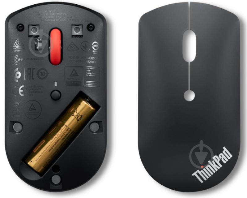 Мышь Lenovo ThinkPad Bluetooth Silent Mouse 4Y50X88822 - фото 4