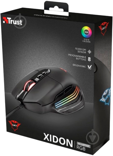 Мышь Trust GXT 940 Xidon RGB Gaming Mouse 23574 black (23574) - фото 6