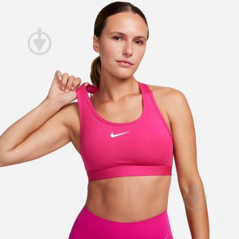 Бра Nike W NK SWSH MED SPT BRA DX6821-615 р.XS розовый - фото 2