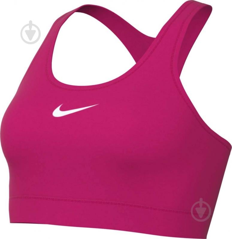 Бра Nike W NK SWSH MED SPT BRA DX6821-615 р.XS розовый - фото 7