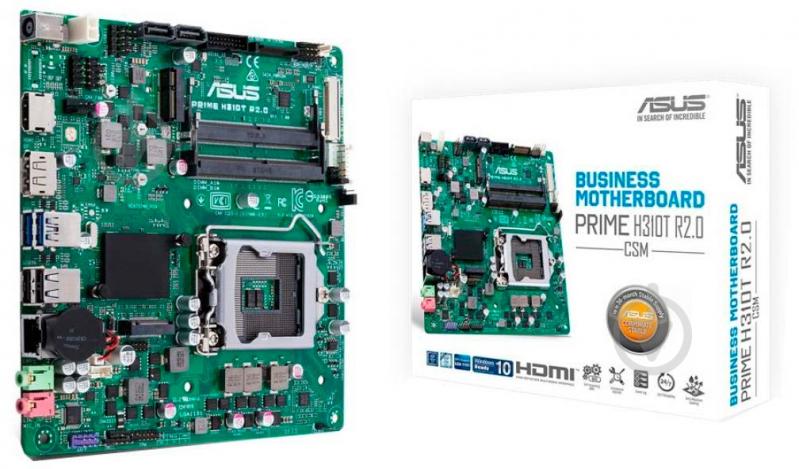 Материнська плата Asus PRIME H310T R2.0 CSM (Socket 1151, Intel H310, mini ITX) - фото 1