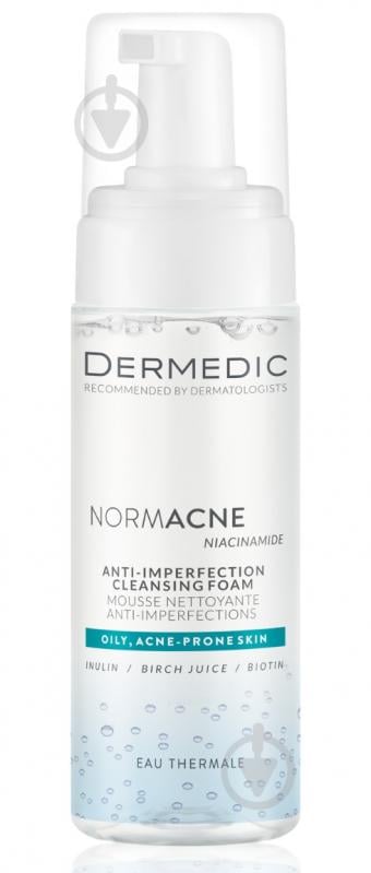 Пенка Dermedic Normacne для проблемной кожи склонной к акне 170 мл - фото 1 Пенка Dermedic Normacne для проблемной кожи склонной к акне 170 мл - фото 1