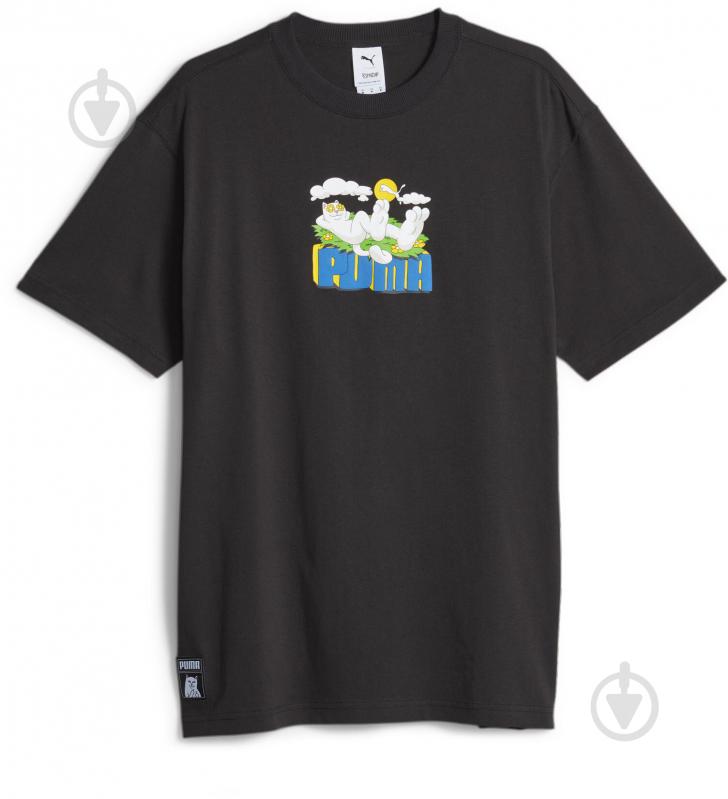 Футболка Puma PUMA X RIPNDIP GRAPHIC TEE 62219601 р.S черный - фото 1