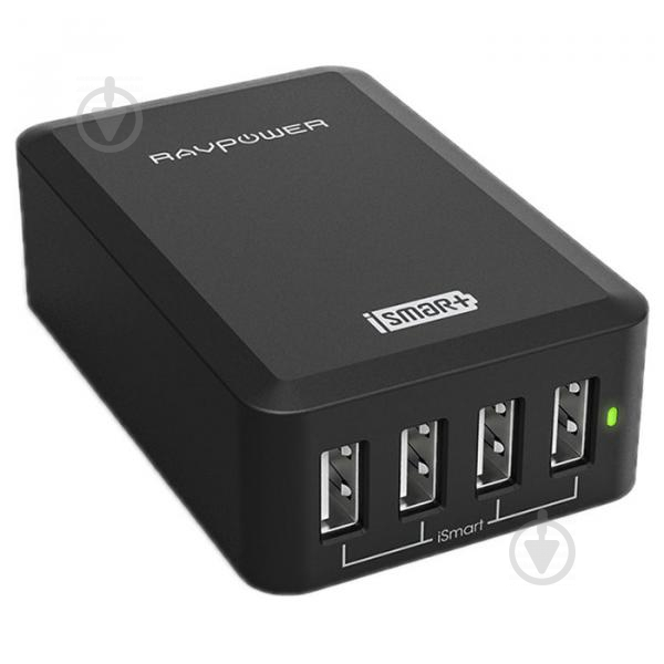 Мережевий зарядний пристрій RavPower 40W 8A 4-Port USB Charger Charging Station with iSmart (RP-UC07) - фото 3