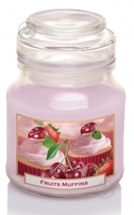 Свічка ароматична Bartek Candles Свічка в банці 130г. Фруктові тістечка - фото 1
