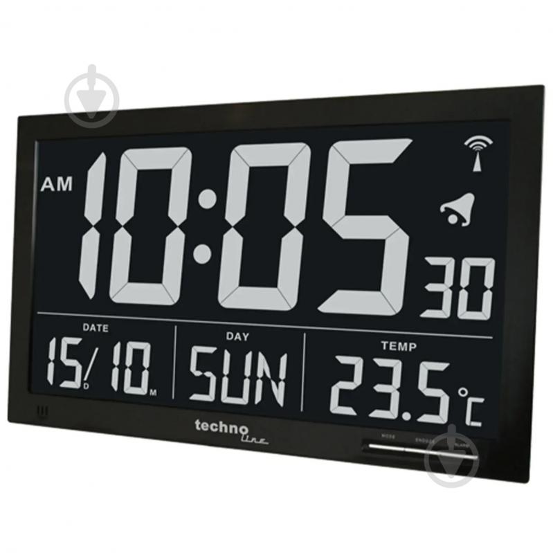 Годинник настінний Black (WS8007) Technoline - фото 2 Годинник настінний Black (WS8007) Technoline - фото 2