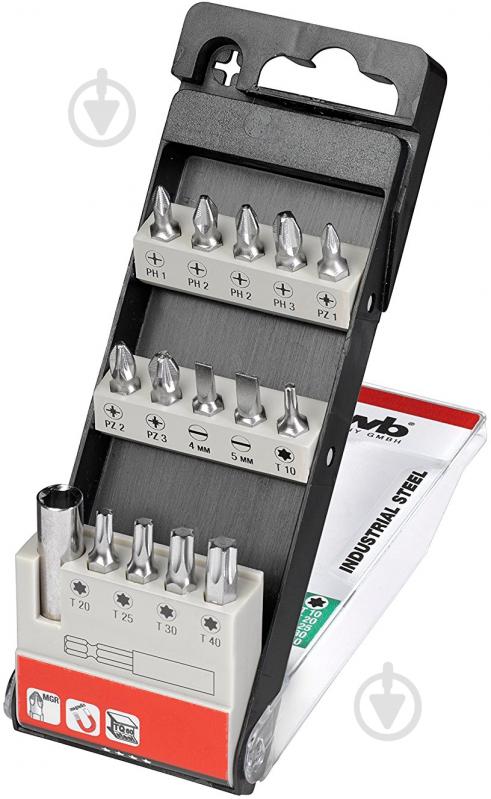 Набор бит KWB 15 шт. 107410 - фото 1