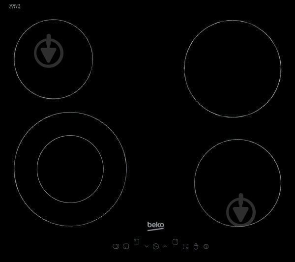 Варочная поверхность электрическая Beko HIC64402T - фото 1