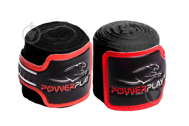 Боксерские бинты PowerPlay уни. черные 400 см PP_3046_Black - фото 1