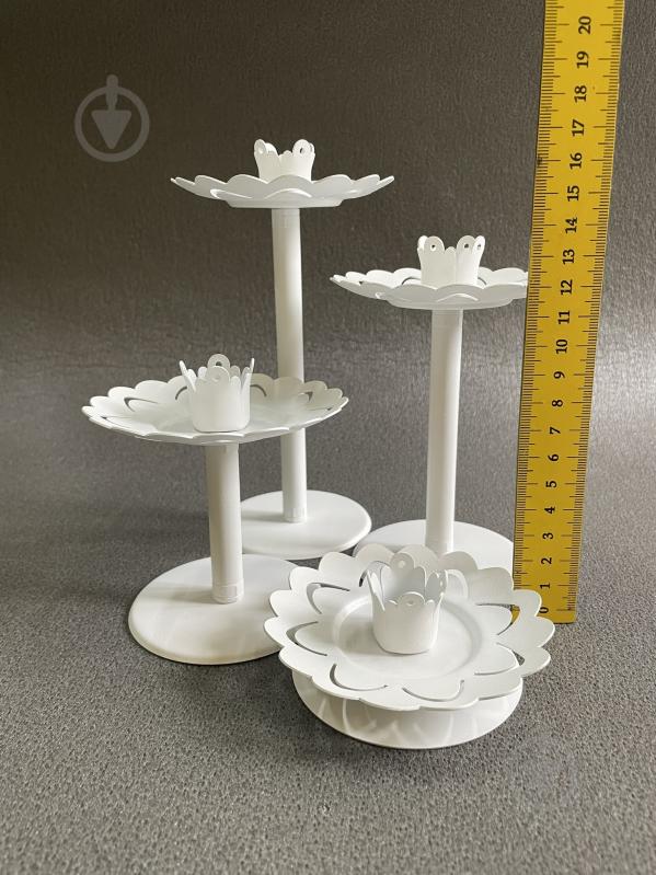 Свічник-трансформер 6 в 1 №1 18 см білий - фото 4 Свічник-трансформер 6 в 1 №1 18 см білий - фото 4