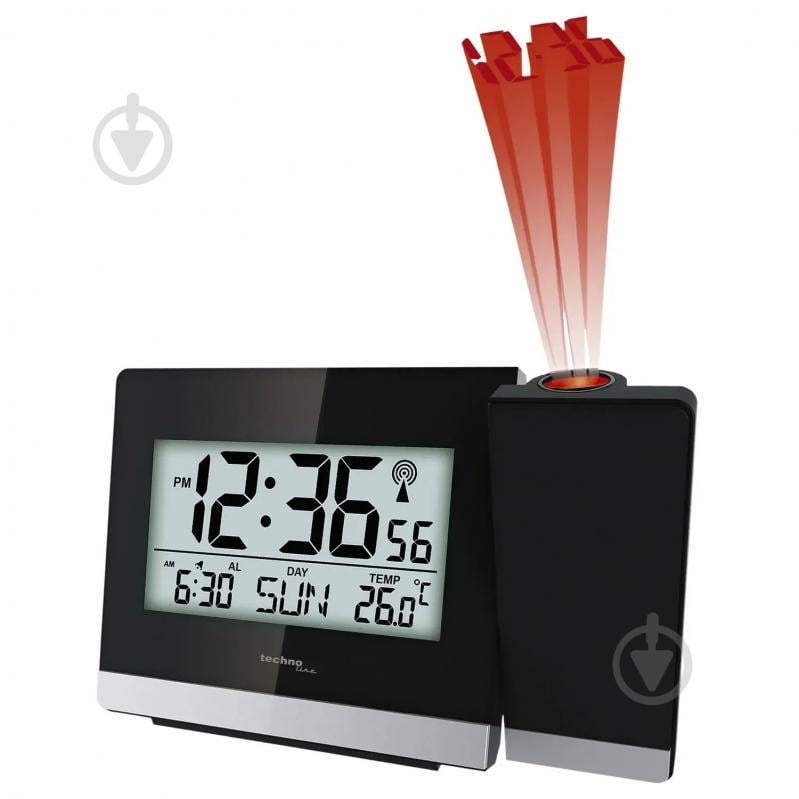 Часы проекционные Technoline Black (WT536) - фото 2 Часы проекционные Technoline Black (WT536) - фото 2