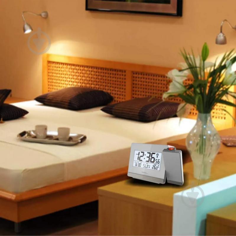 Часы проекционные Technoline Silver/Anthracite (WT538) - фото 7