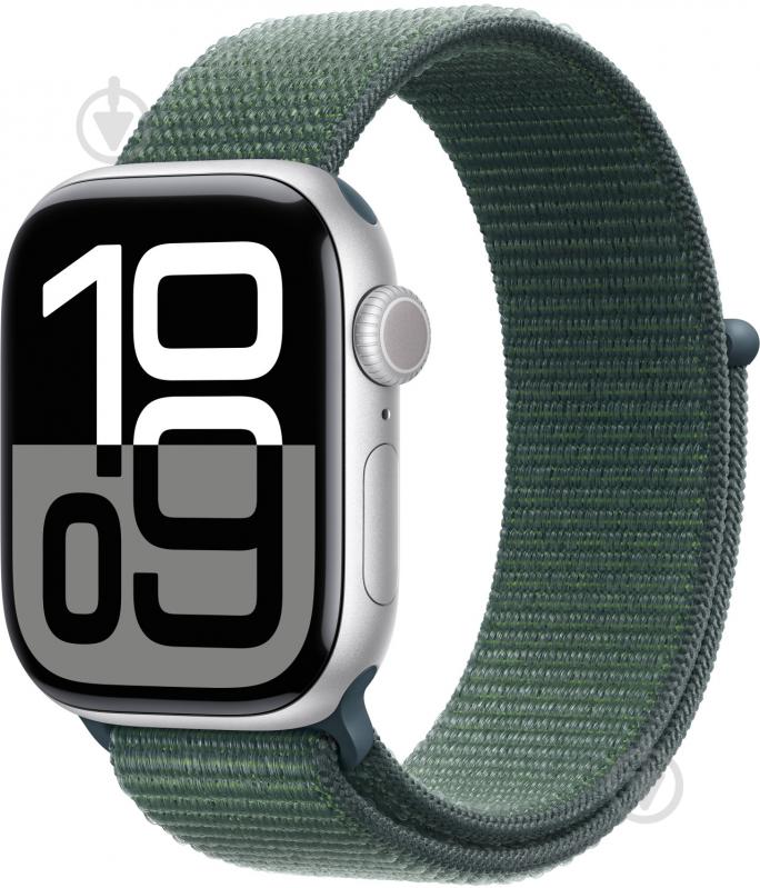 Ремешок Apple 42mm Lake Green Sport Loop (MXL23ZM/A) - фото 2