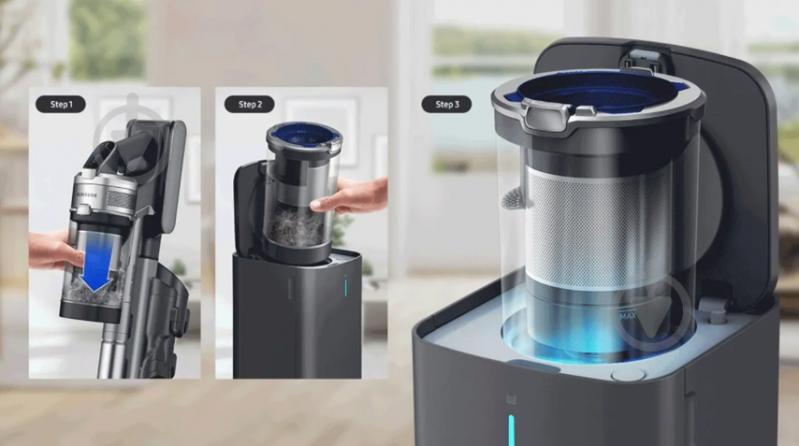 Станция для очистки пылесоса Samsung VCA-SAE90A/EV насадка для пылесоса - фото 2 Станция для очистки пылесоса Samsung VCA-SAE90A/EV насадка для пылесоса - фото 2