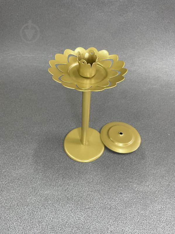 Подсвечник-трансформер 6 в 1 №1 18 см золотой - фото 2