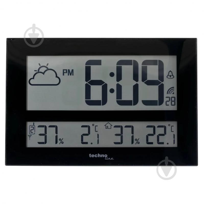 Годинник настінний Black (WS8011) Technoline - фото 4 Годинник настінний Black (WS8011) Technoline - фото 4