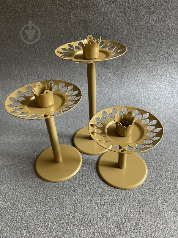 Подсвечник-трансформер 6 в 1 №4 14 см золотой - фото 3 Подсвечник-трансформер 6 в 1 №4 14 см золотой - фото 3