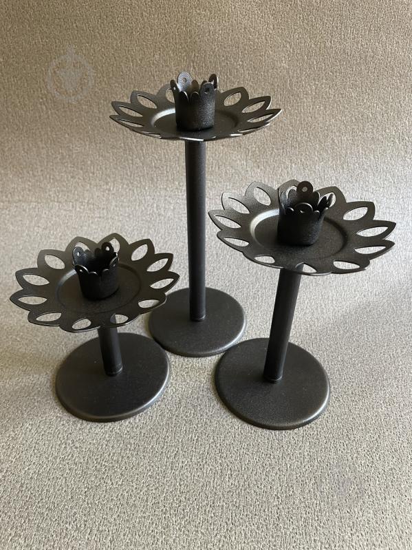 Подсвечник-трансформер 6 в 1 №5 10 см черный - фото 4 Подсвечник-трансформер 6 в 1 №5 10 см черный - фото 4