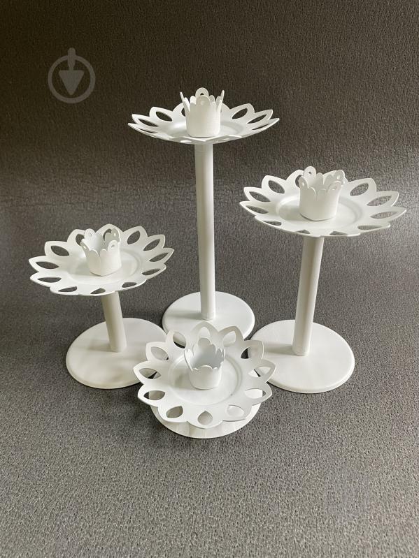 Подсвечник-трансформер 6 в 1 №5 10 см белый - фото 4 Подсвечник-трансформер 6 в 1 №5 10 см белый - фото 4