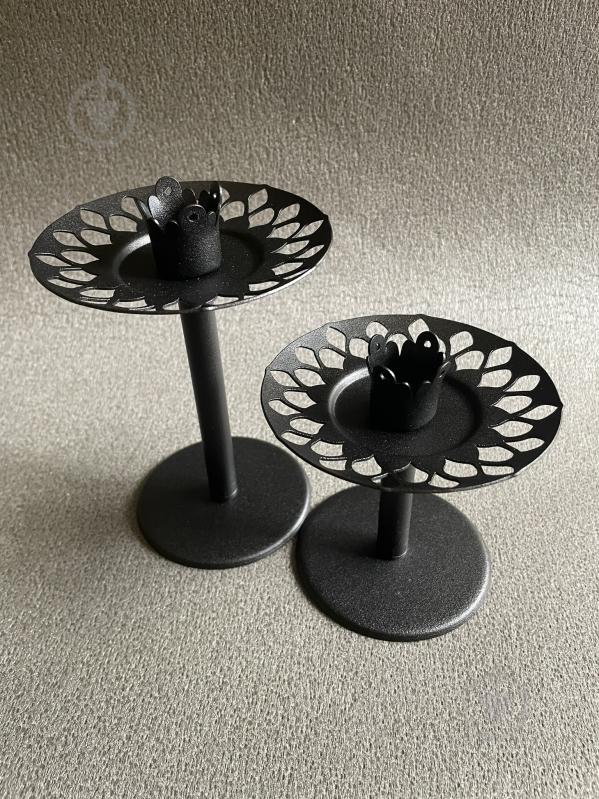 Подсвечник-трансформер "6 в 1" №4 14 см черный - фото 3