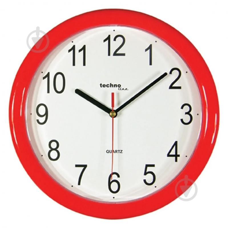 Часы настенные WT600 Red Technoline - фото 1