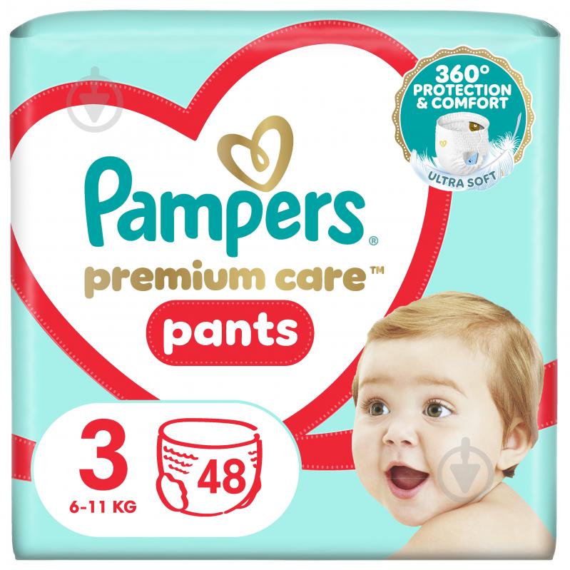 Подгузники-трусики Pampers Premium Care Pants 3 6-11 кг 48 шт. - фото 1