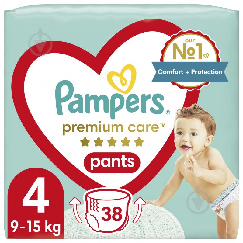 Подгузники-трусики Pampers Premium Care 4 9-15 кг 38 шт. - фото 1