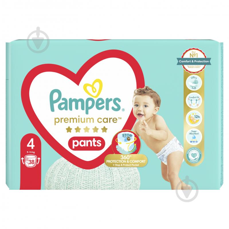 Подгузники-трусики Pampers Premium Care 4 9-15 кг 38 шт. - фото 2